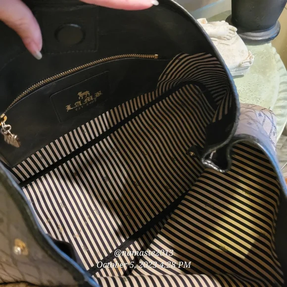 L.A.M.B. by Gwen Stefani Lamb Logo Tote Shoulder Bag Luxury Designer #573 - Picture 3 of 13